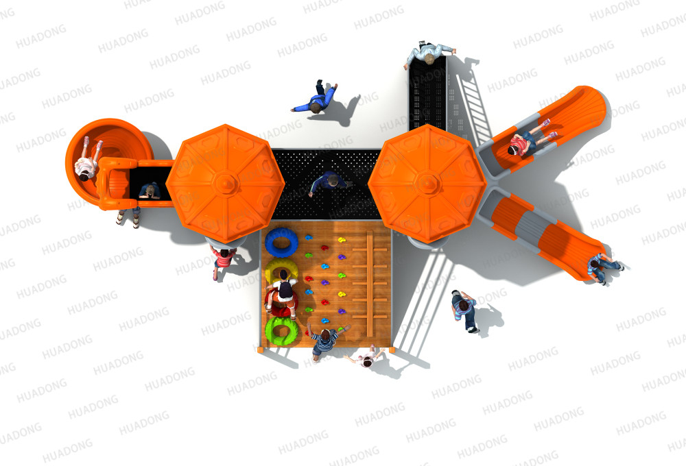 Sân trượt trẻ em ngoài trời Castle Châu Âu và Hàn Quốc HD-HOH012-21084